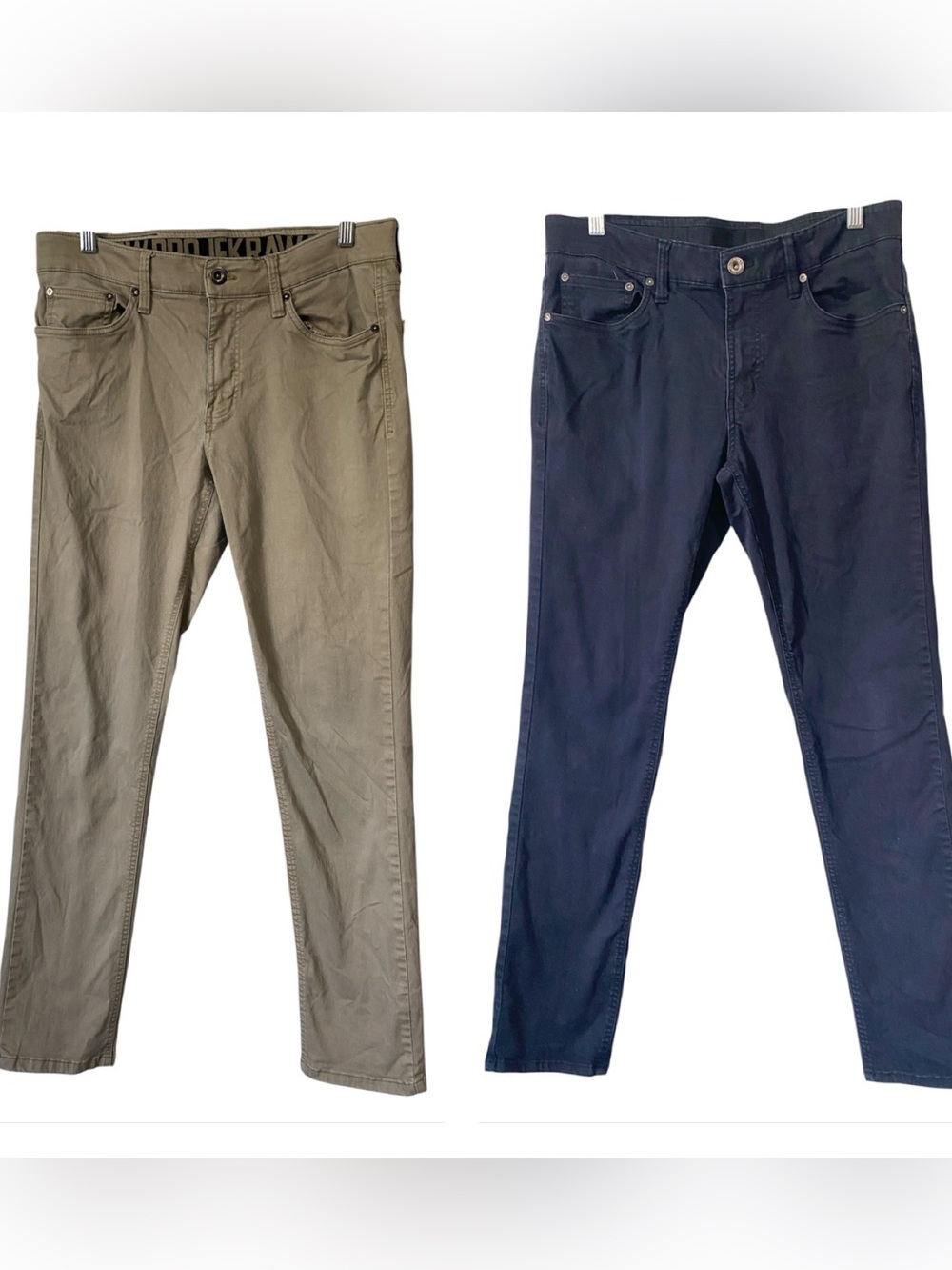 Projek Raw mens slim straight leg pants bundle of two pairs 32